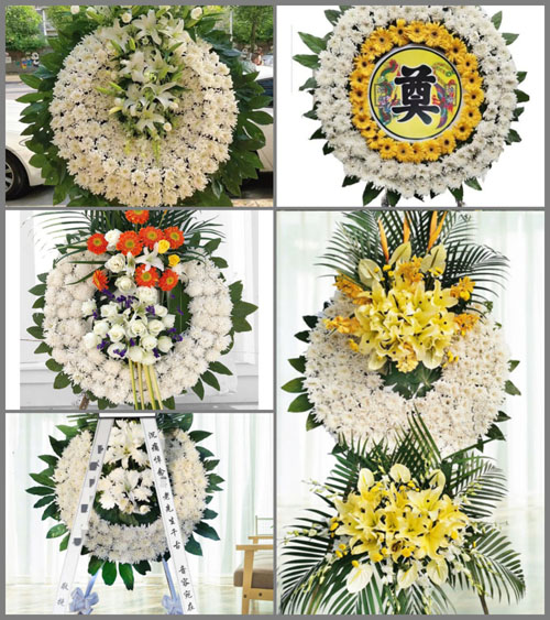 四川成都金堂县淮口镇龚家村花圈速递